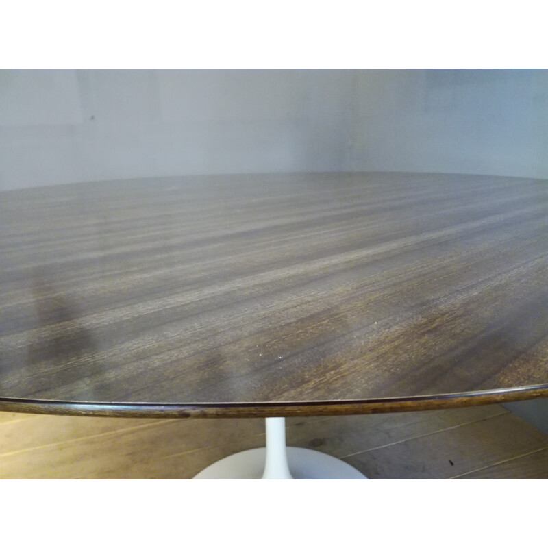 Knoll Tulipe table in aluminium and top in rosewood, Eero SAARNIEN - 1980s