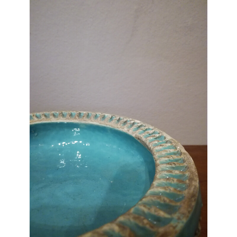 Set of blue turquoise ceramics, Jean BESNARD - 1930s