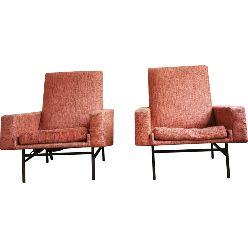 Pair of vintage ARP armchairs model 642 for Steiner 1950s