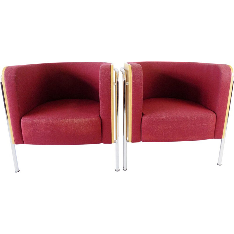 Pair of vintage armchairs by Christoph Zschoke