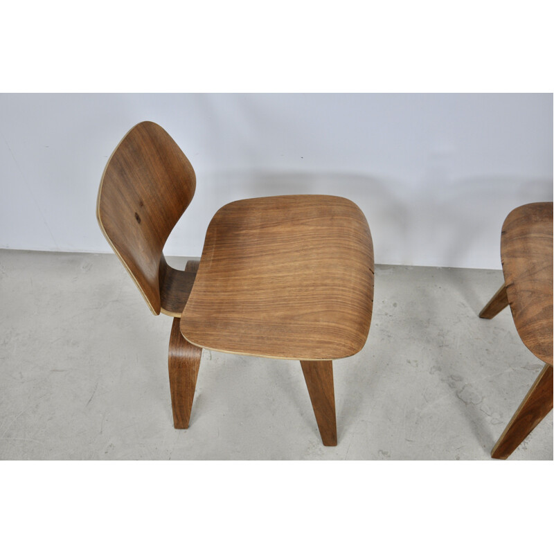 Vintage DCW plywood chair by Charles Eames for Evans 1950s