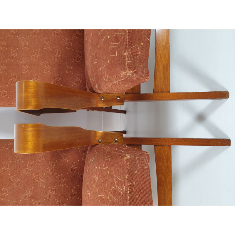 Pair of vintage armchairs by František Jirák for Tatra 1960s