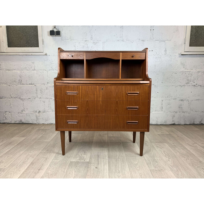 Vintage scandinavian teak desk 1960s