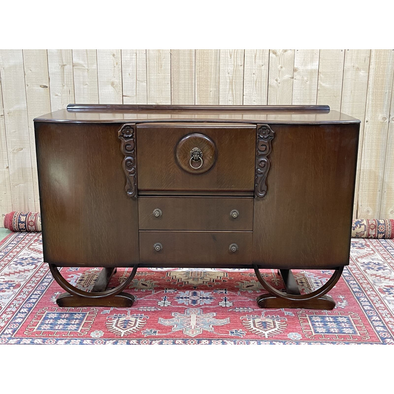 Vintage art deco oak bar