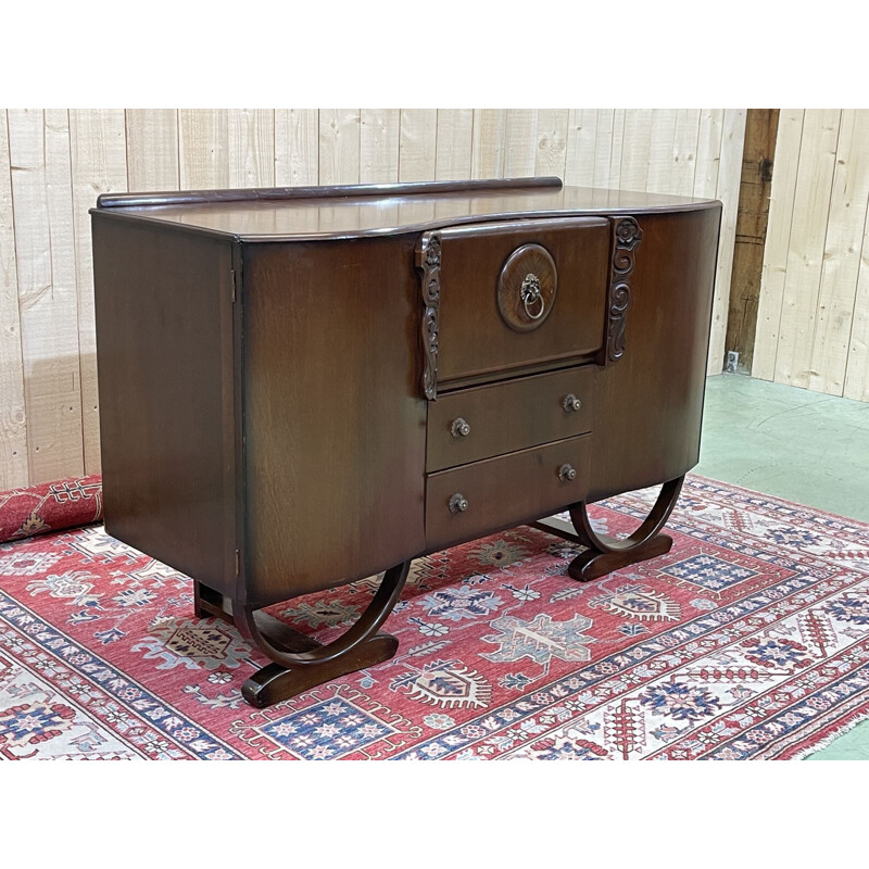 Vintage art deco oak bar