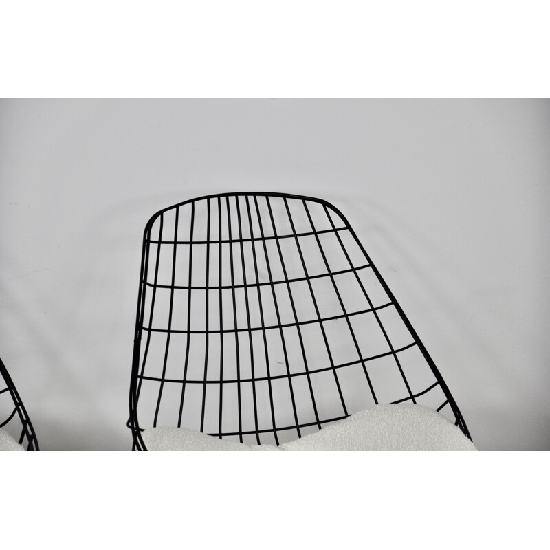 Set of 6 vintage Wire SM05 chairs by Cees Braakman and Adriaan Dekker for Pastoe 1958s