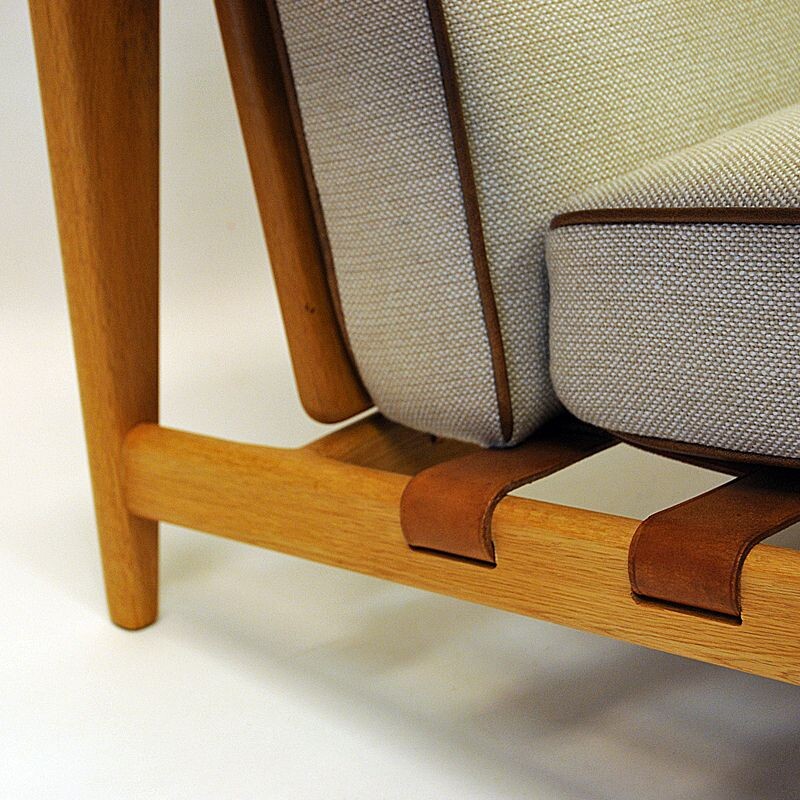 Pair of vintage oak chairs Bodö by Svante Skogh 1957s