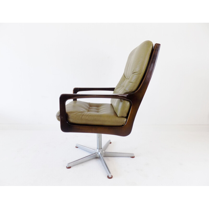 Vintage leather office chair Eugen Schmidt for Soloform