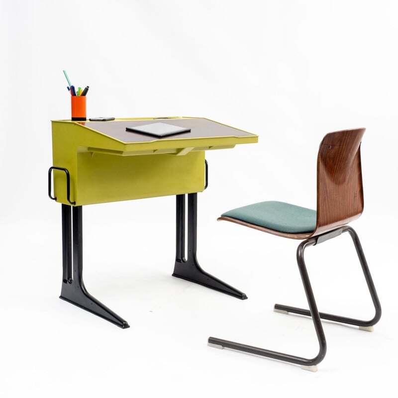 Vintage Flötotto desk by Luigi Coloni 1970s