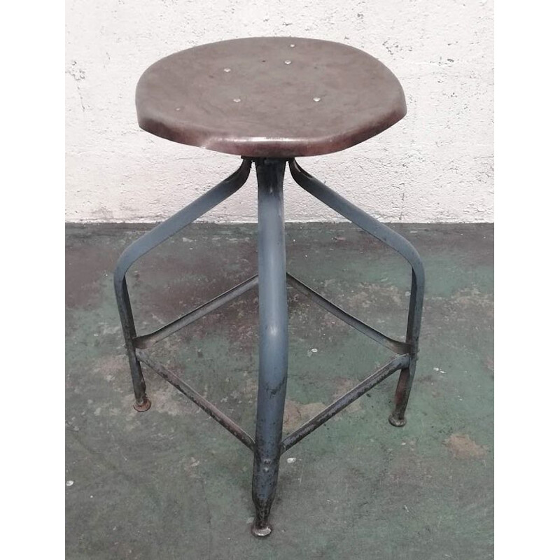 Vintage Flambo architect stool metal 