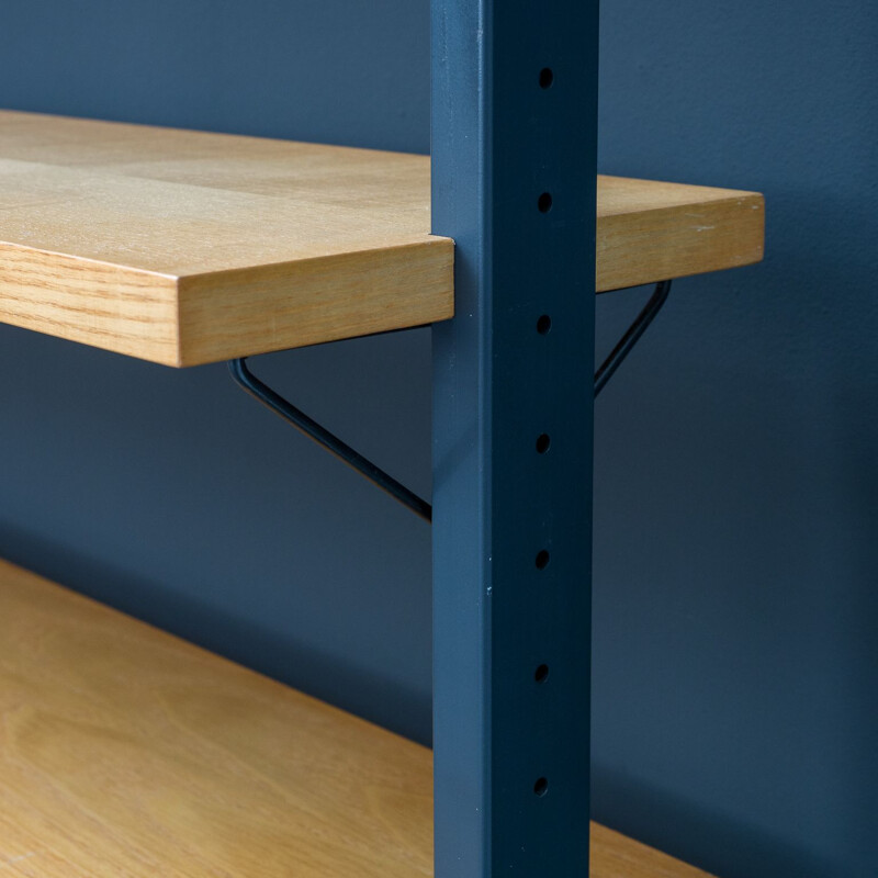 Vintage large Pira shelving system in ash wood by Planmöbel