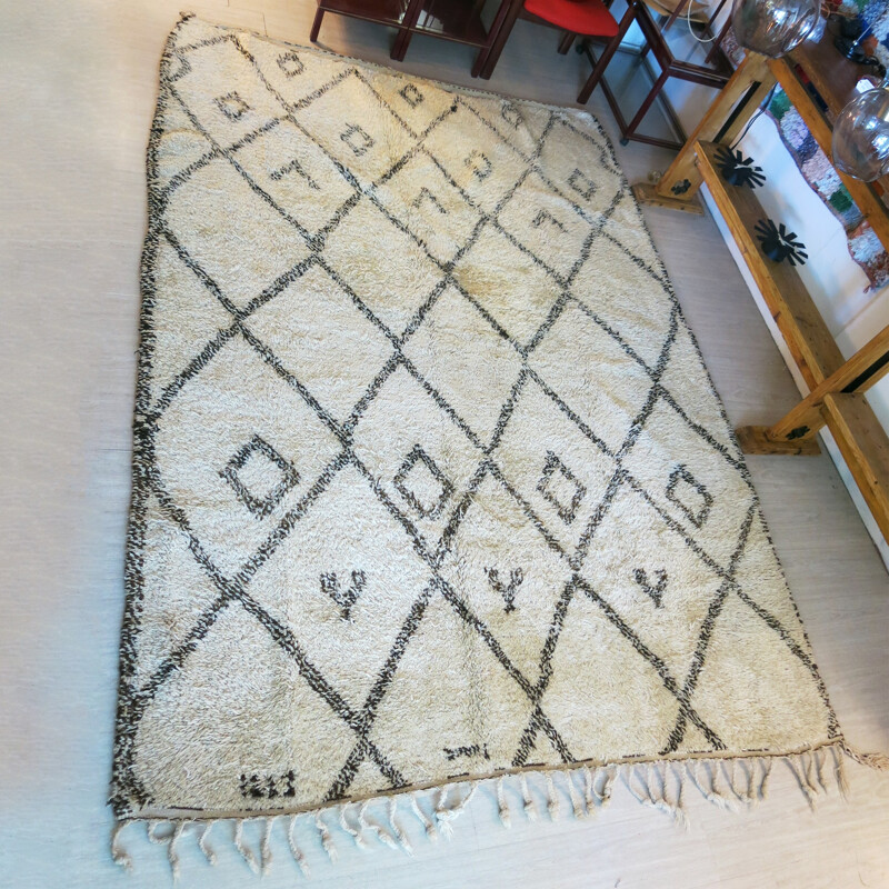 Moroccan Beni Ourain rug in wool - 1970s