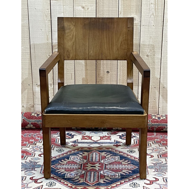 Vintage mahogany office chair 1930s
