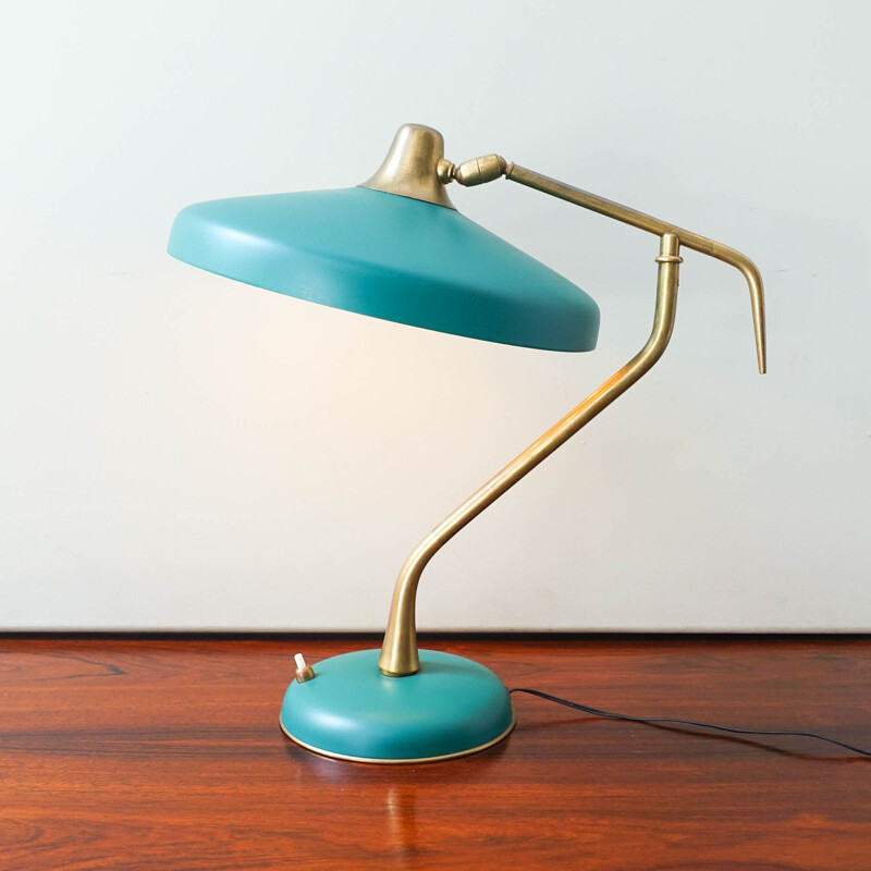 Lampe de table vintage par Oscar Torlasco pour LUMI Milano 1950