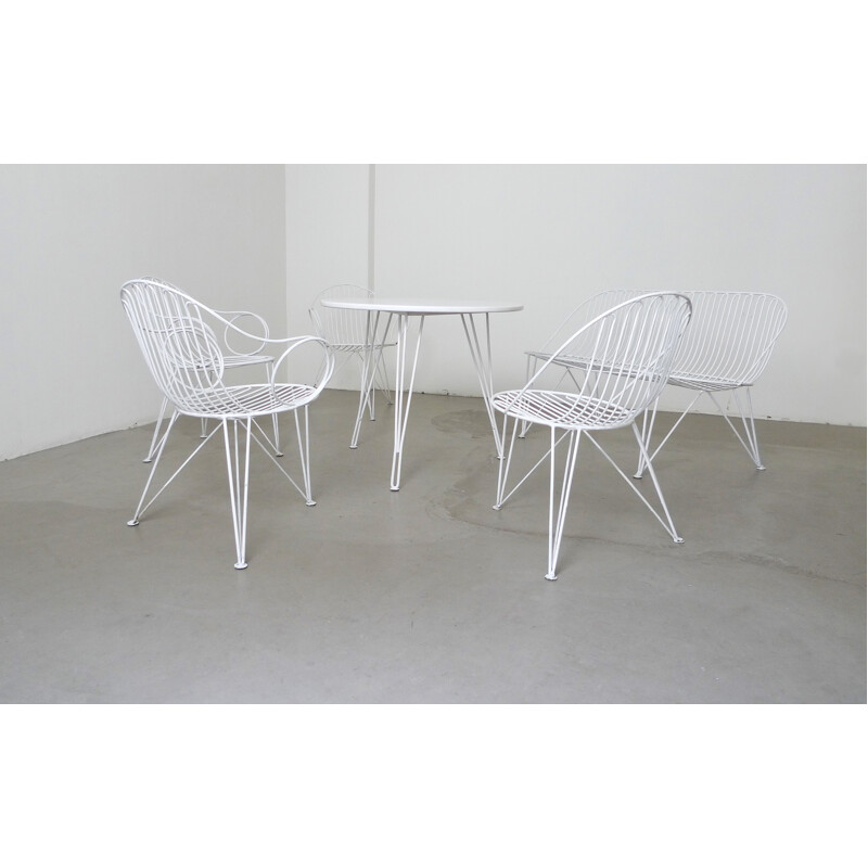 Set of six Mauser Werke GmbH garden furniture - 1950s