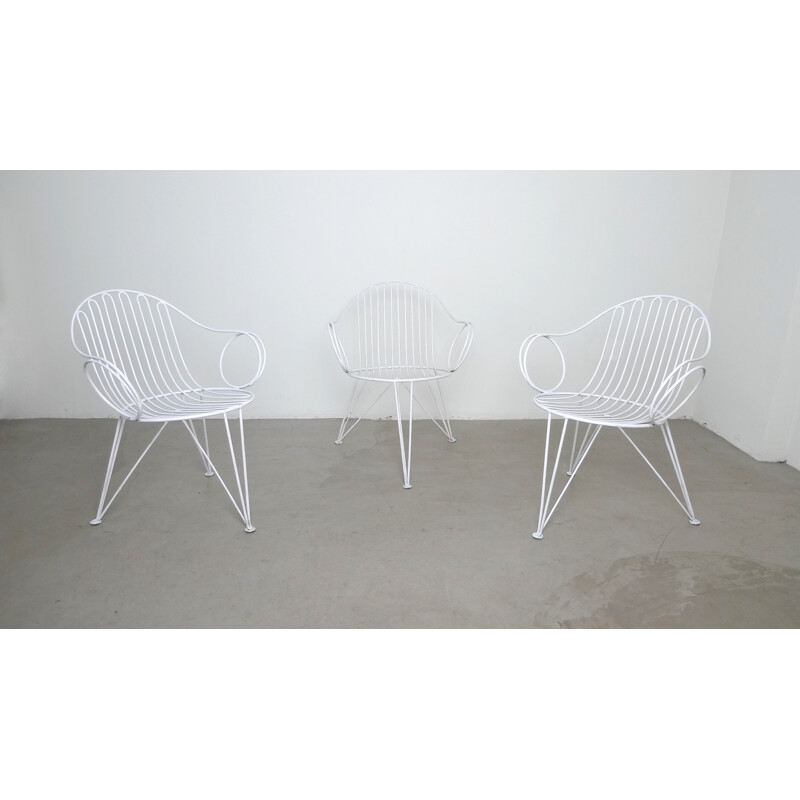 Set of six Mauser Werke GmbH garden furniture - 1950s