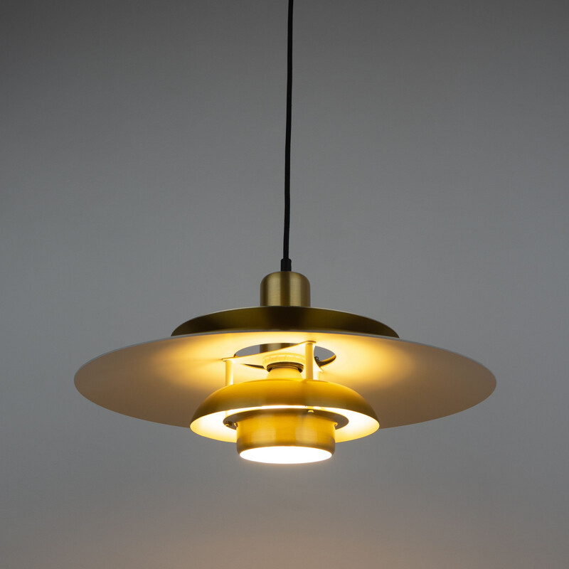 Vintage suspension lamp by Lyskaer from Bent Nordsted Denmark 1970s