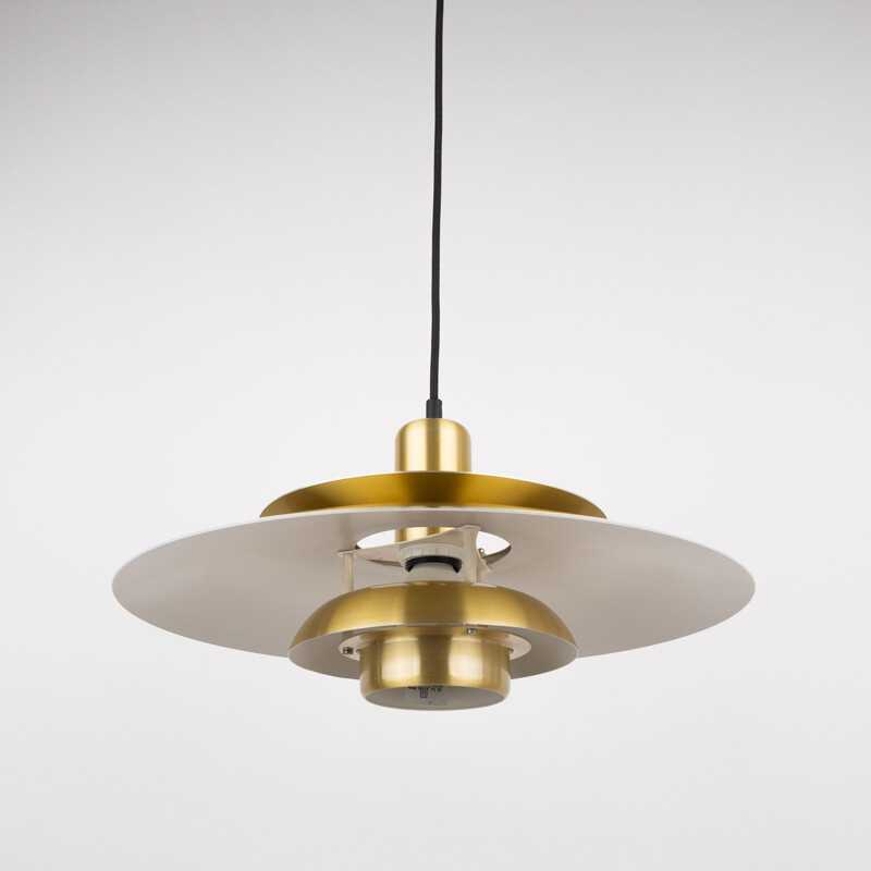 Vintage suspension lamp by Lyskaer from Bent Nordsted Denmark 1970s