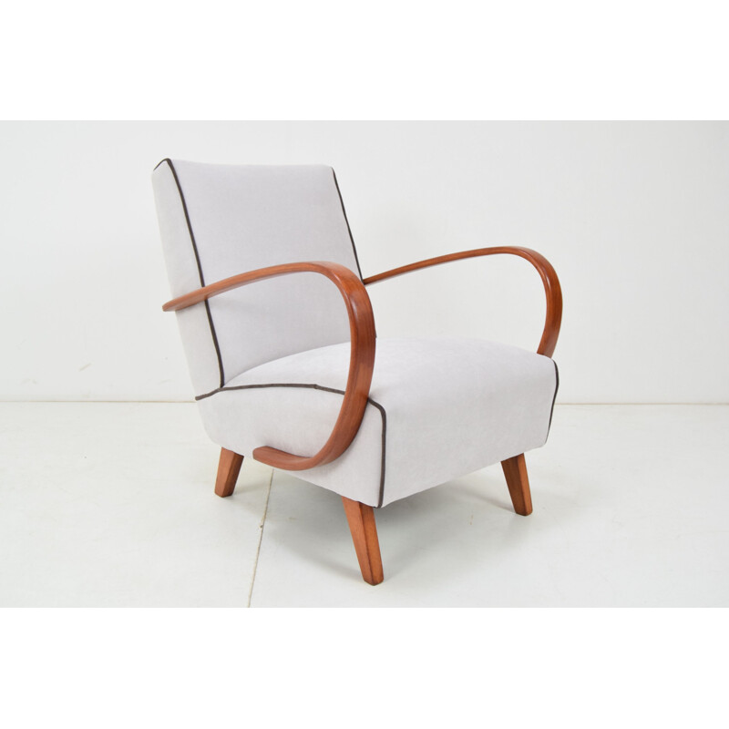 Vintage armchair by Jindrich Halabala Czechoslovakia 1950s