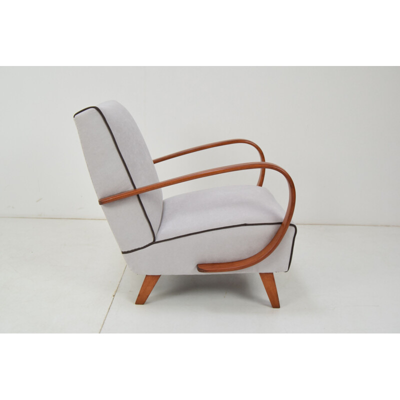 Vintage armchair by Jindrich Halabala Czechoslovakia 1950s