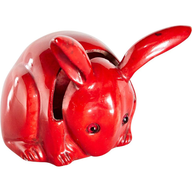 Vintage ceramic rabbit by Bernard Moore 1920s