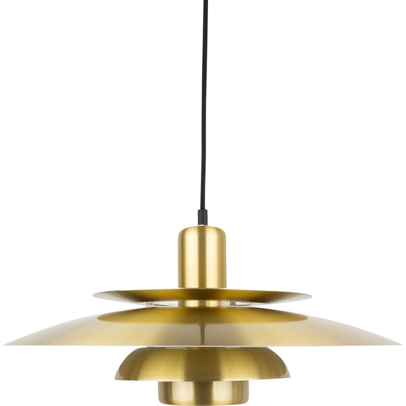 Vintage suspension lamp by Lyskaer from Bent Nordsted Denmark 1970s