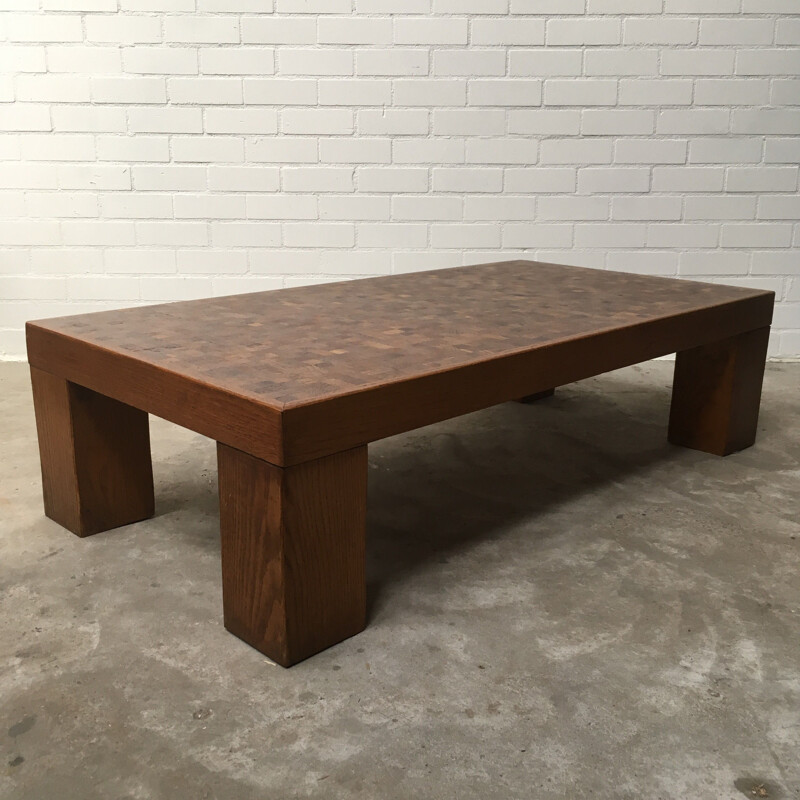 Vintage Rolf Middelboe & Gorm Lindum Oak Coffee Table 1970s