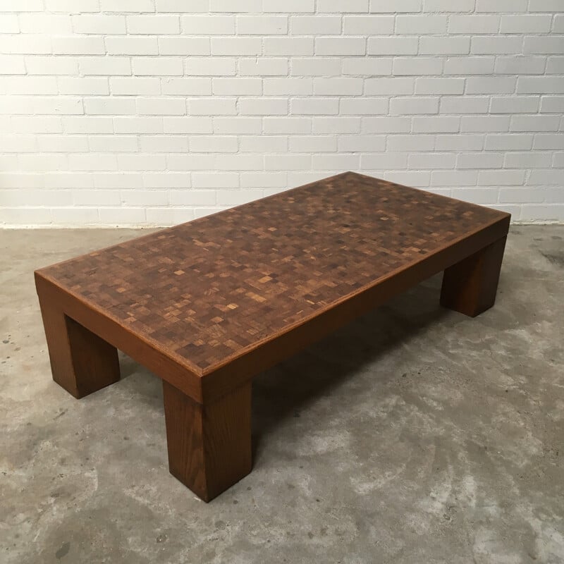 Vintage Rolf Middelboe & Gorm Lindum Oak Coffee Table 1970s