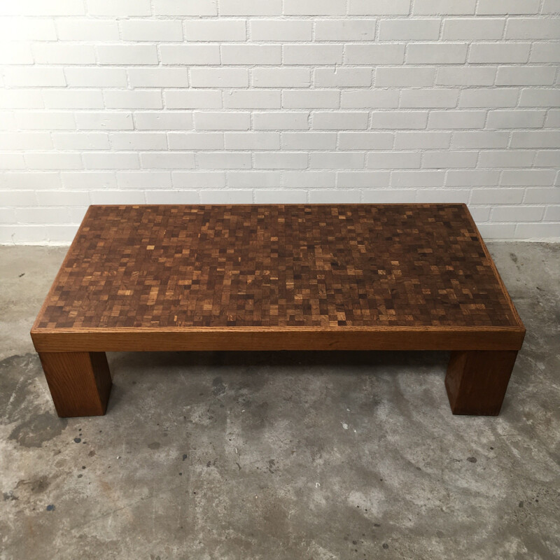 Vintage Rolf Middelboe & Gorm Lindum Oak Coffee Table 1970s