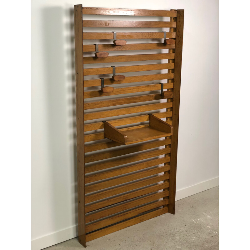 Vintage wall coat rack by Le Corbusier circa 1950s