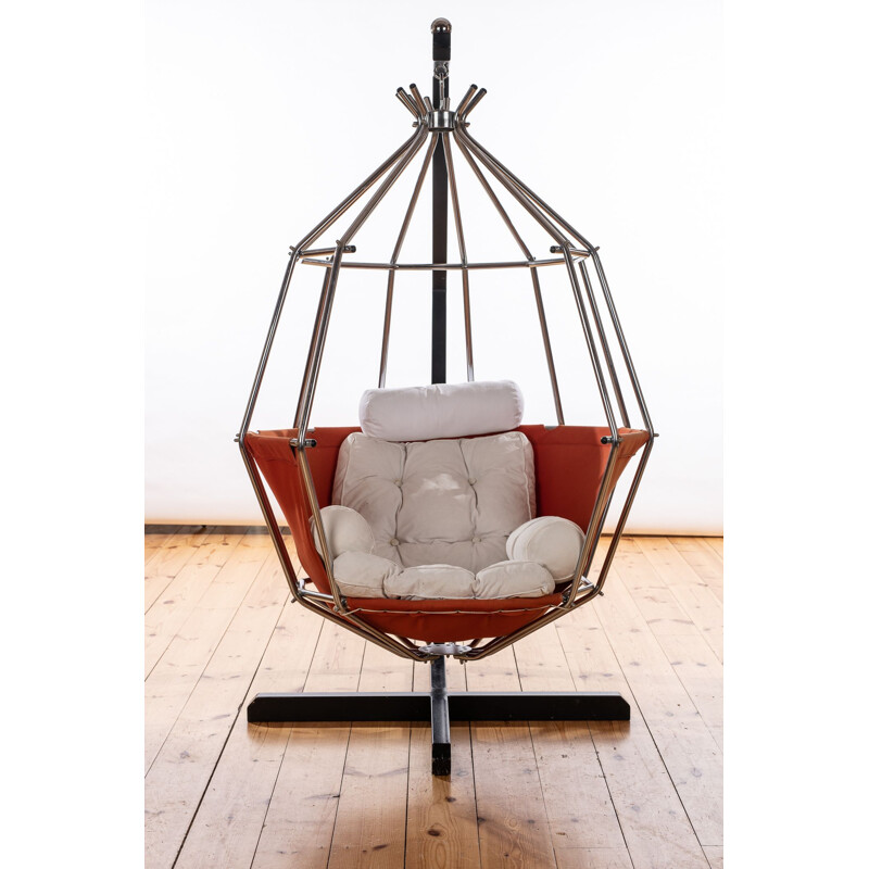Vintage Papegojan chair by Ib Arberg Sweden 1970s