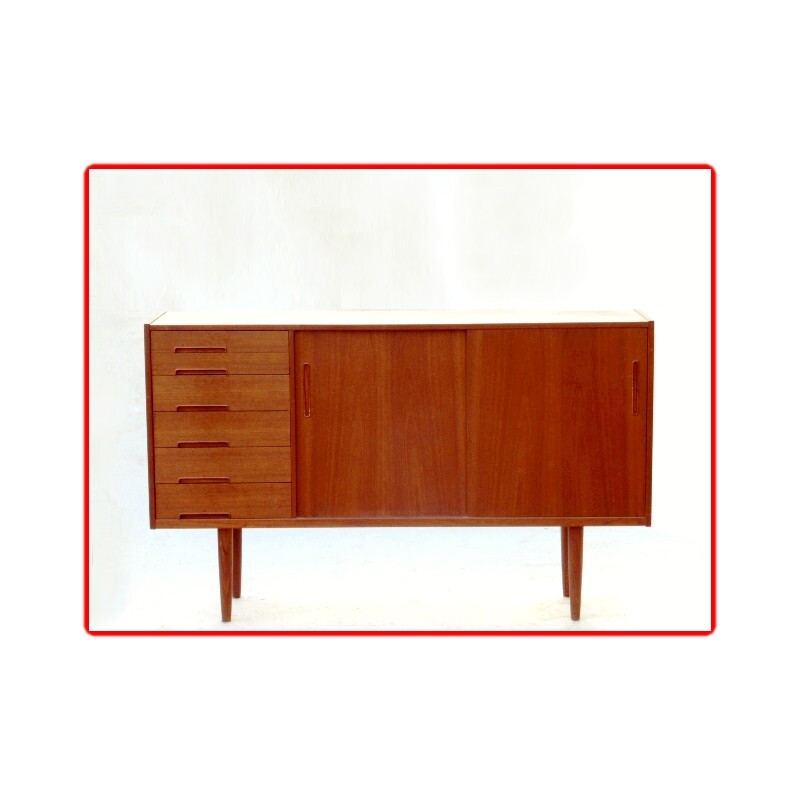 Swedish teak sideboard, Nils JONSSON - 1960s