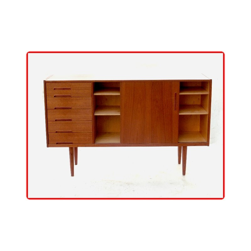 Swedish teak sideboard, Nils JONSSON - 1960s