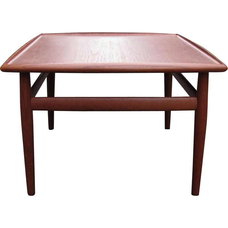 Mesa de centro vintage de teca de Grete Jalk, Dinamarca 1960