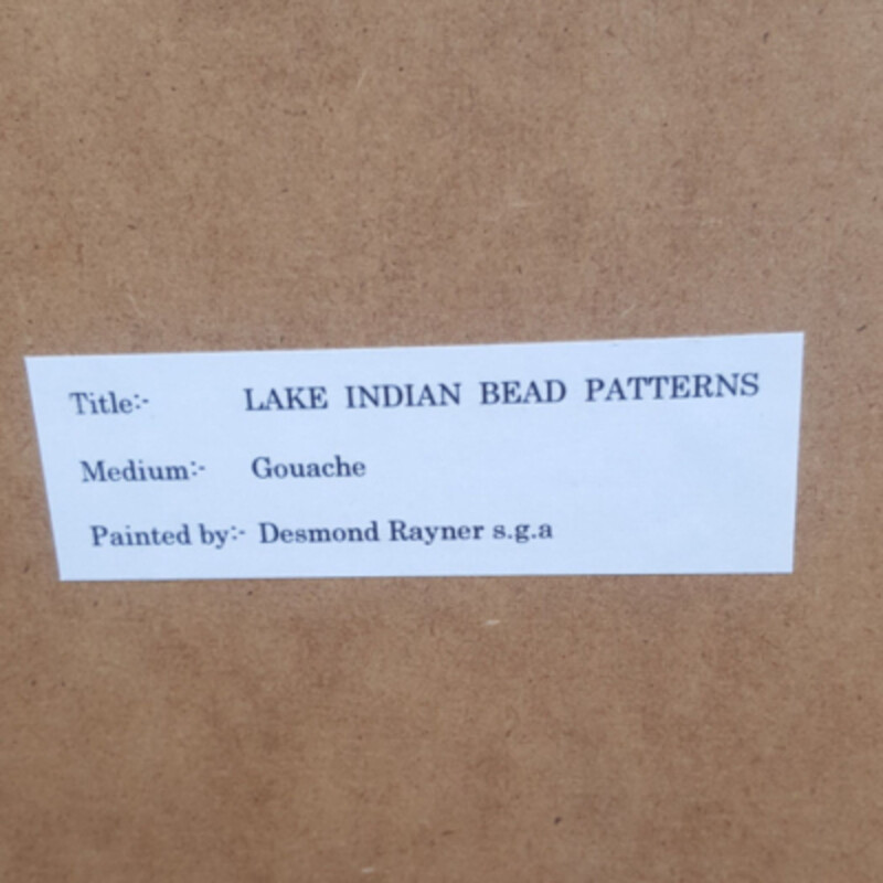 Patrons de perles vintage des Indiens du lac par Desmond Rayner