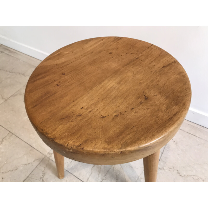 Set of 3 vintage stools circa by Charlotte Perriand 1950s