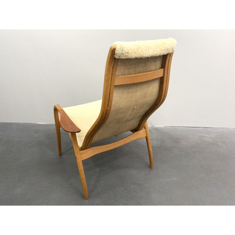 Vintage Lamino armchair and chaise longue by Yngve Ekström for Swedese Sweden 1960s