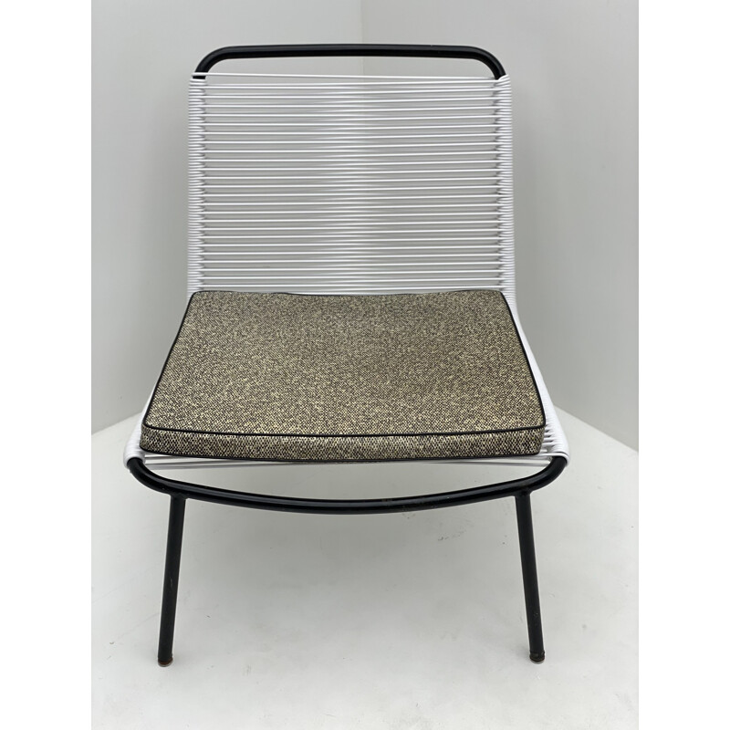 Vintage scoubidou thread chair Monpoix 1950s