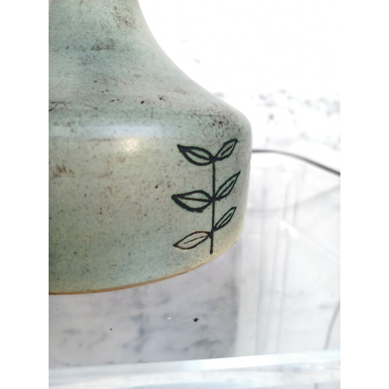 Lampe vintage en céramique par Jacques Blin pied 