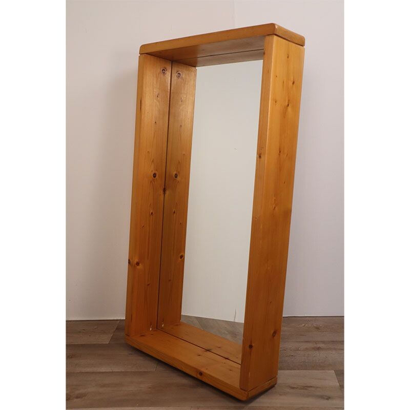 Vintage pine mirror for the Arcs 1960s