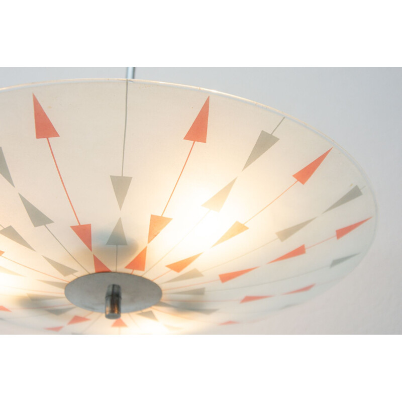 Vintage space age chandelier, Czechoslovakia 1960