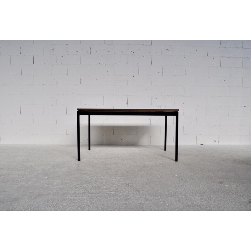 Dining table in rosewood and metal, Walter WIRZ - 1961