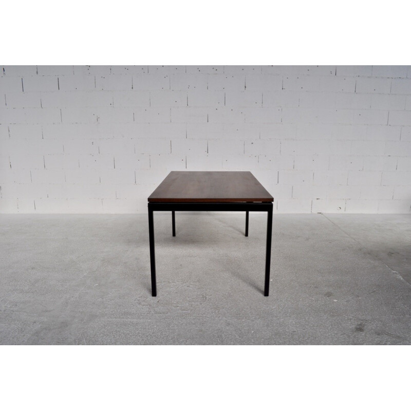 Dining table in rosewood and metal, Walter WIRZ - 1961