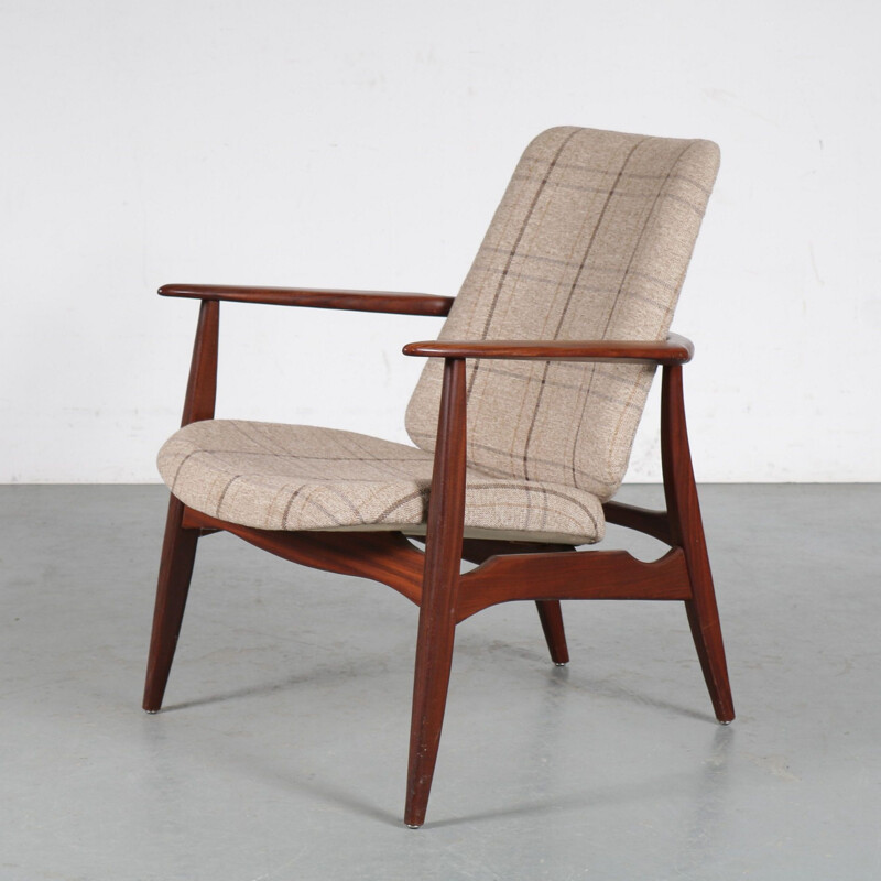 Vintage armchair by Louis van Teeffelen for Wébé, Netherlands 1950