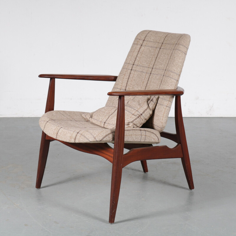 Vintage armchair by Louis van Teeffelen for Wébé, Netherlands 1950