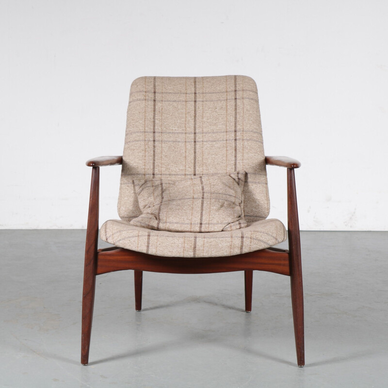 Vintage armchair by Louis van Teeffelen for Wébé, Netherlands 1950