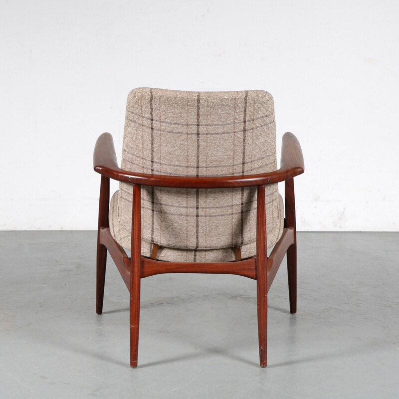 Vintage armchair by Louis van Teeffelen for Wébé, Netherlands 1950