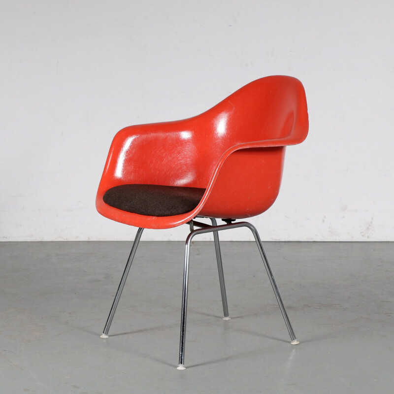 Ensemble de 5 chaises vintage par Eames pour Herman Miller, Allemagne 1970 
