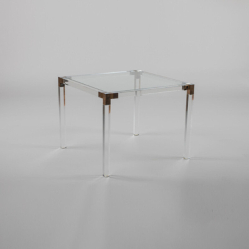 Vintage lucite side table by Oz South Beach, Florida 1970