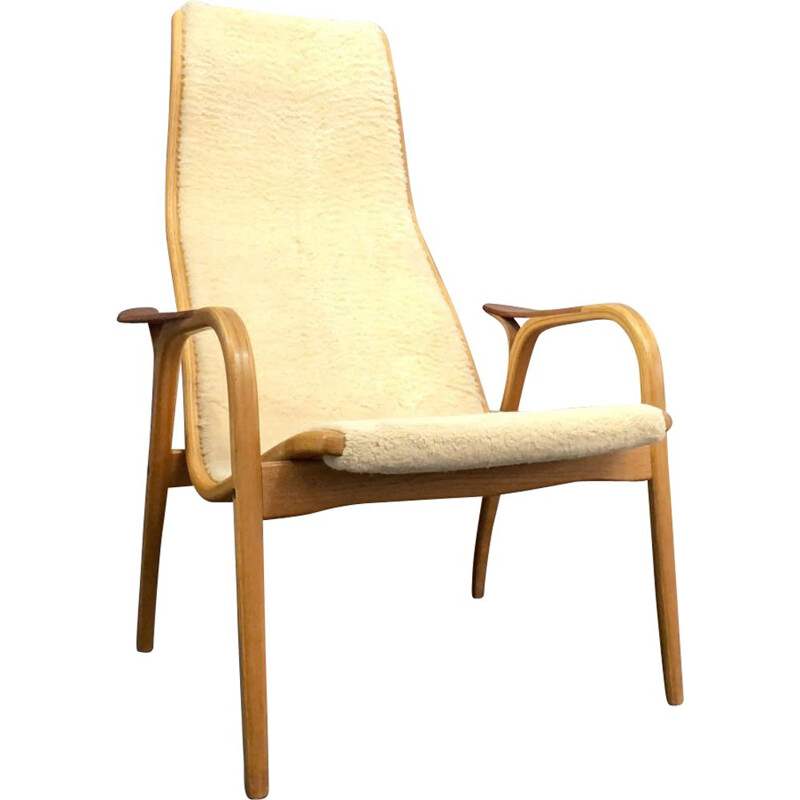 Vintage Lamino armchair and chaise longue by Yngve Ekström for Swedese Sweden 1960s